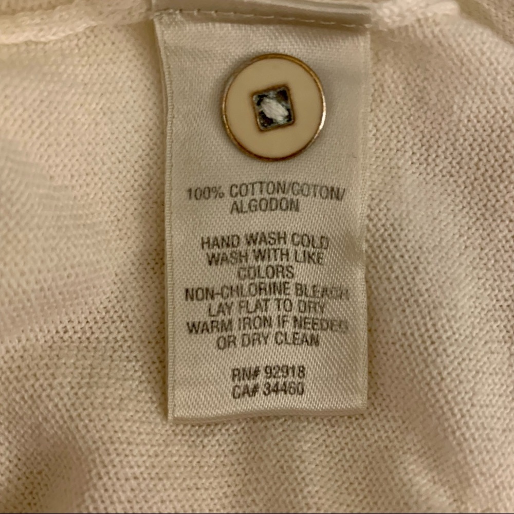 JUICY Couture Cream Ruffle Cotton Top Juniors 14 - Picture 6 of 6